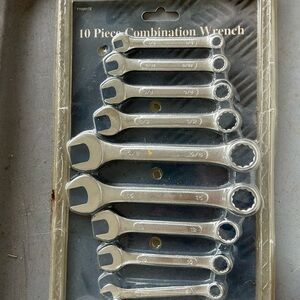 10 piece Silver Combination Wrench Set